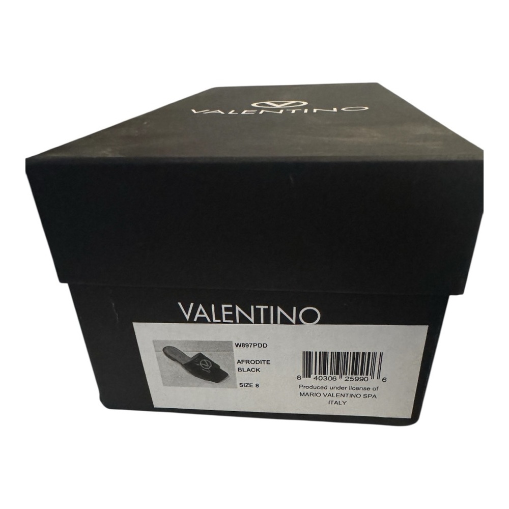 Valentino Black and Gold Quilted Mules - Picture 5 of 5